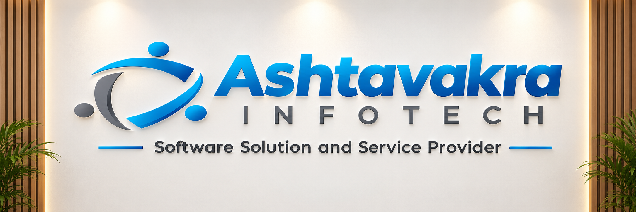 Ashtavakra Infotech reception signboard